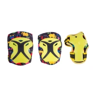 Набор защиты Tech Team Safe Fit Kids 3.0 Yellow (Жёлтый) Размер L