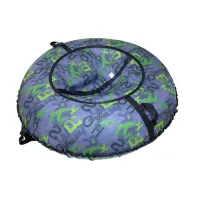 Тюбинг ПОКАТУШКИ D-1,0м серо-зеленый Алфавит